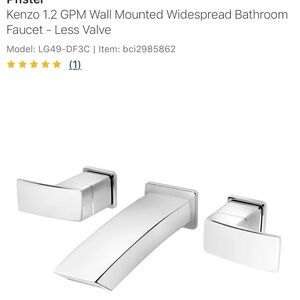 Pfister Kenzo Wall Mounted Bathroom Faucet